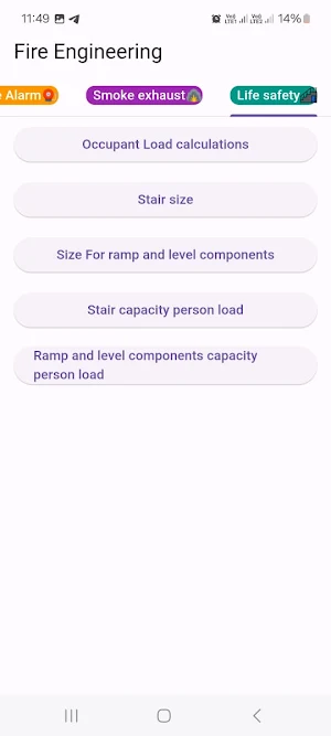 NFPA CFPS Fire protection Screenshot 1