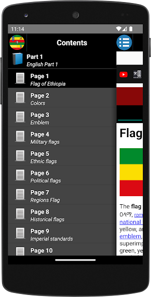 Ethiopian Flag/የኢትዮጵያ ሰንደቅ ዓላማ Screenshot 2