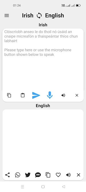Irish To English Translator Screenshot 0