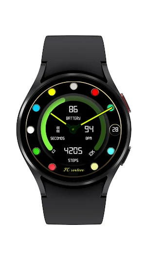 Color Dynamics FC Watch Face Screenshot 1