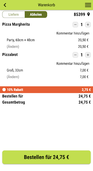 Pizza Bella India Screenshot 1