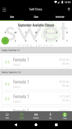 swët Fitness Screenshot 1
