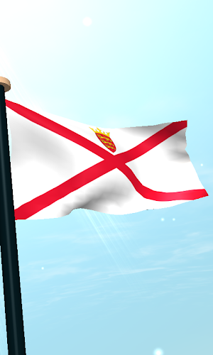 Jersey Flag 3D Live Wallpaper Screenshot 3