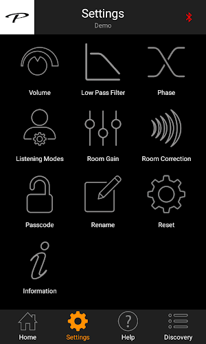 Paradigm Subwoofer Control Screenshot 2