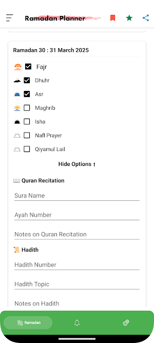 Ramadan Planner Screenshot 3