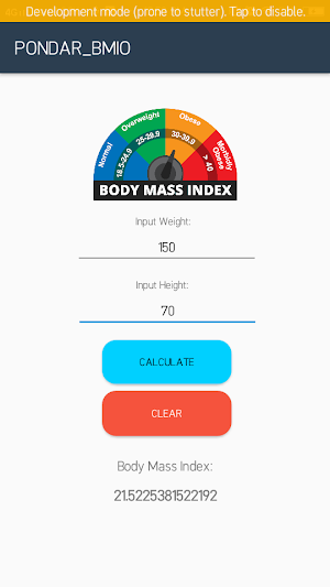 BMI_Pondar Screenshot 1