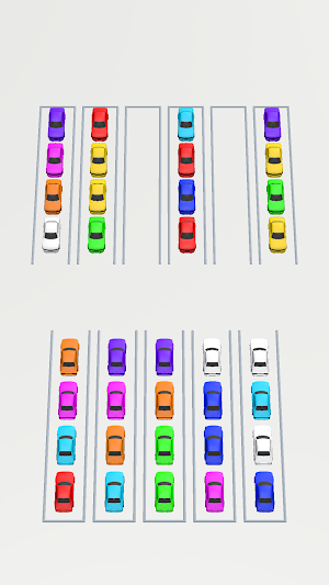 Color Sort Puzzle: Parking 3D Screenshot 1