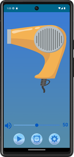 Sleepy Time Hair dryer Sounds Screenshot 2
