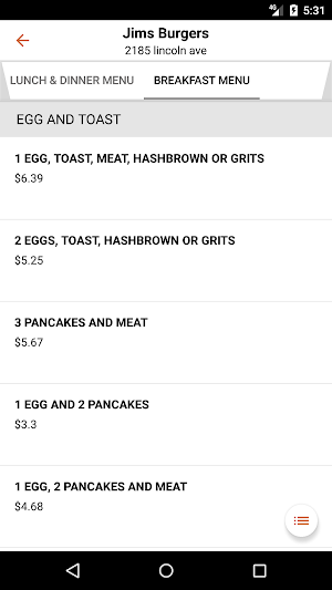 Jim's Burgers Screenshot 1