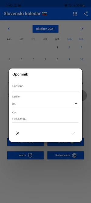 Slovenski koledar 2022 Screenshot 3