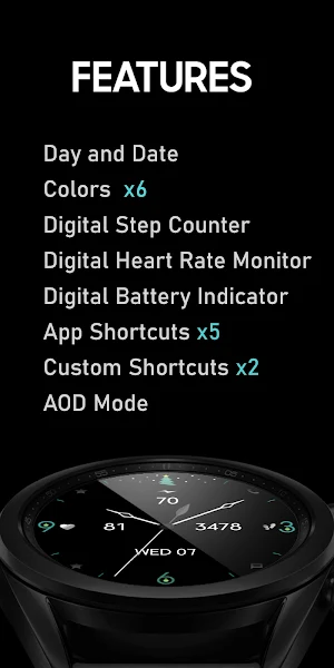 Minimal Christmas Watch Face Screenshot 1