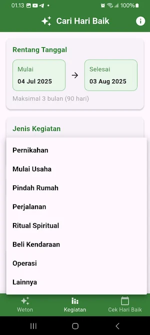 Tanggalan Jawa Screenshot 2