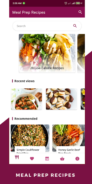 Meal Prep: Healthy Recipes cooking free app Screenshot 0