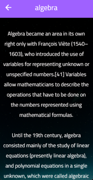 mathematics for knowldge Screenshot 0