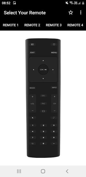 Vizio TV Remote Screenshot 1
