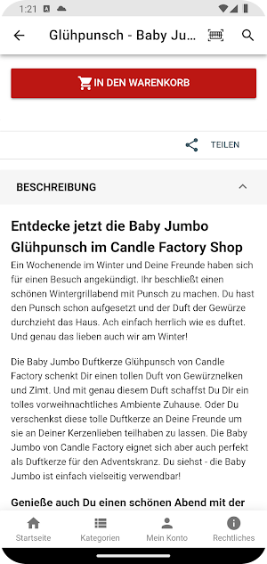 Candle Factory Shop Screenshot 3