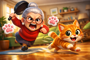 Cat vs Granny: Cat Simulator Screenshot 0