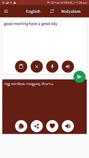 Malayalam-English Translator Screenshot 0