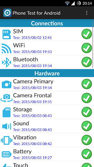 Phone Test for Android Screenshot 1