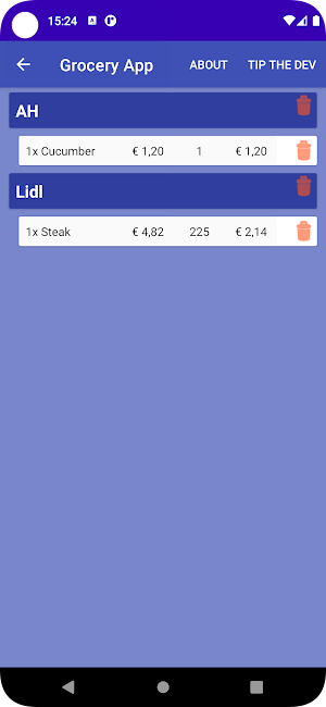 Rekijan's Grocery App Screenshot 2