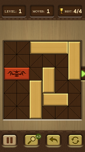 wood slide puzzle Screenshot 1