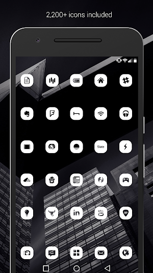 Pasty - White Icon Pack (Free Version) Screenshot 1