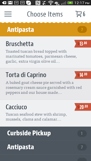 Sangiovese Ristorante Screenshot 2