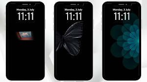 Black Wallpaper Phone Screenshot 0