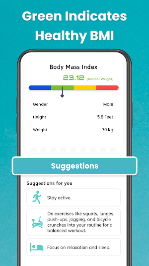 Raiwa BMI calculator Screenshot 0