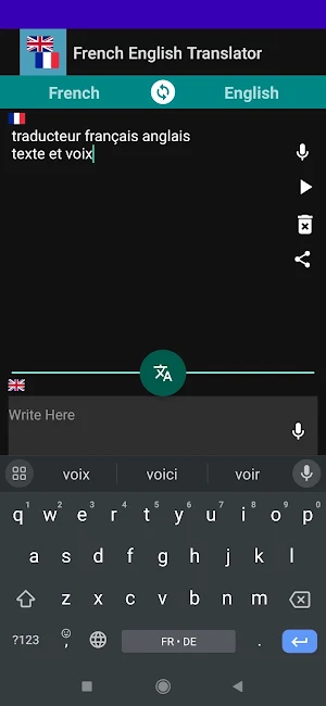 French English translator Screenshot 0
