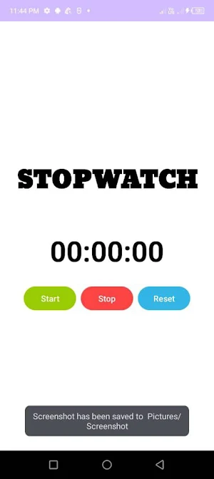 Stopwatch Screenshot 2