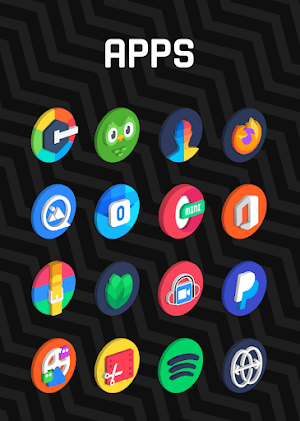 3D Circle - Icon Pack Screenshot 2