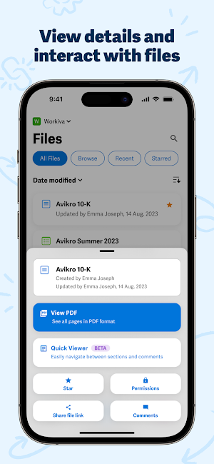 Workiva CA Screenshot 2