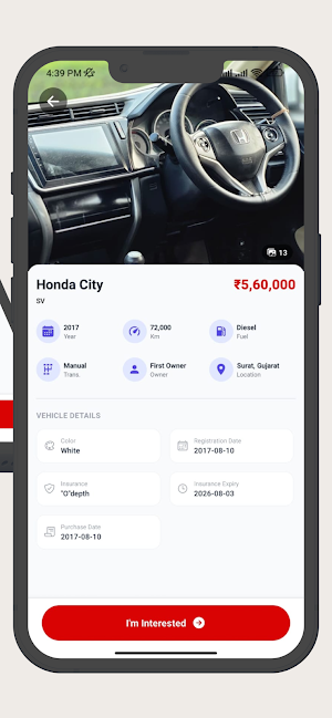 WheelsDeal MarketPlace Screenshot 2