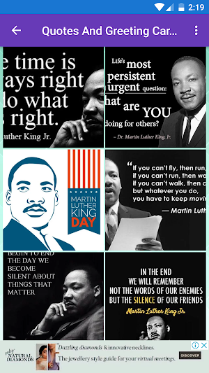 Martin Luther King Jr Day: Greetings, SMS Quotes Screenshot 0