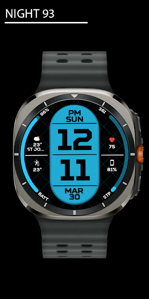 Night 93 - watch face Screenshot 0