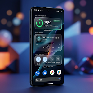 Glass Widgets & Theme Pro Screenshot 0