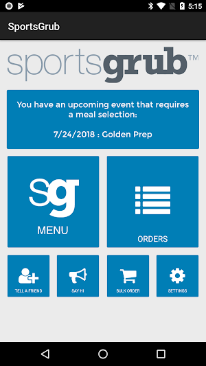 SportsGrub Screenshot 0