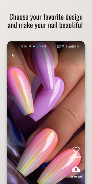 Gradient Glow Nail Art Design Screenshot 2