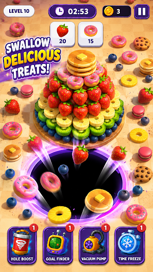 Monster Hole Swallow Puzzle Screenshot 1