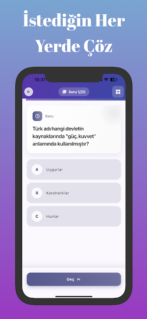 KPSS Tarih Soruları 2026 Screenshot 3