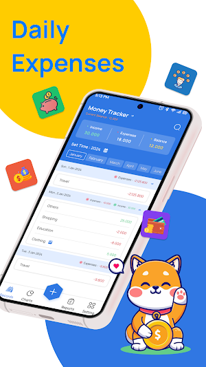 Daily Expenses: Money Tracker Screenshot 0
