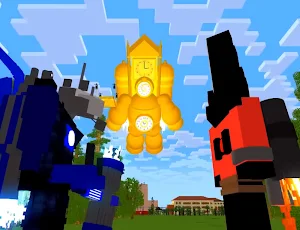 Golden Titan Clockman mod mcpe Screenshot 2