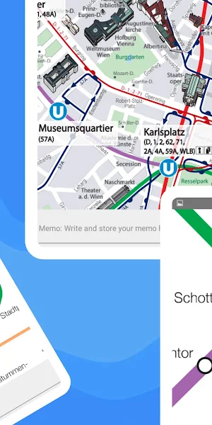 Vienna underground suburban rail - detailed maps Screenshot 3