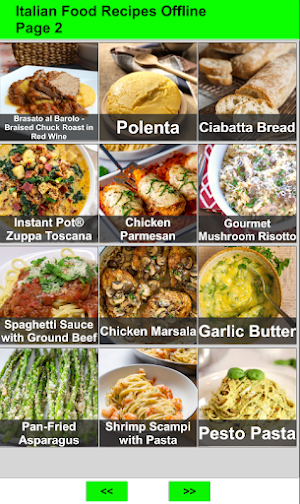 Italian Recipes Offline Screenshot 1
