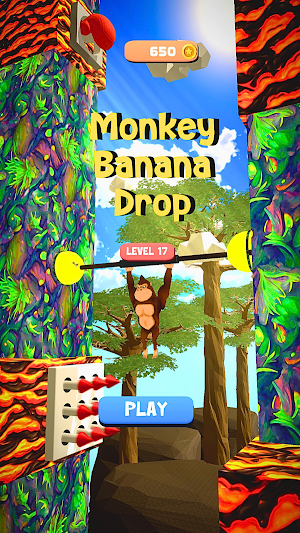 Monkey Banana falling jungle Screenshot 1