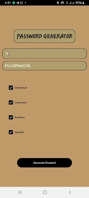 Password Generator Screenshot 2