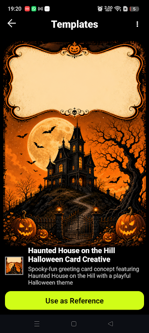 AI Halloween Card Maker Screenshot 1