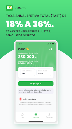 KzCerto: Crédito em Angola Screenshot 2