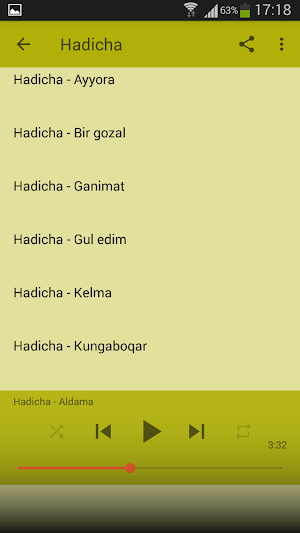 Hadicha Qo'shiqlari Screenshot 1